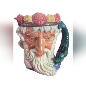 Royal Doulton Vintage 1960 Neptune‎ LargeToby Mug Jug D6548